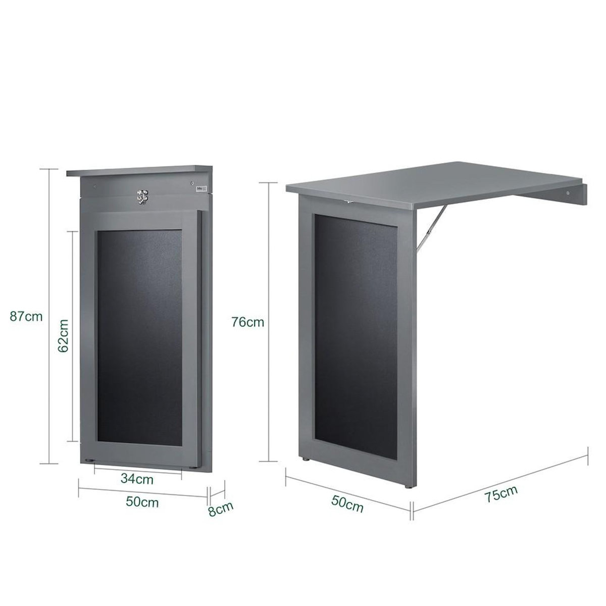 SOBUY SoBuy - Table murale pliante à une porte - Fonctionnel - FWT20