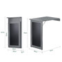 Voir la diapositive 3 : SOBUY SoBuy - Table murale pliante à une porte - Fonctionnel - FWT20