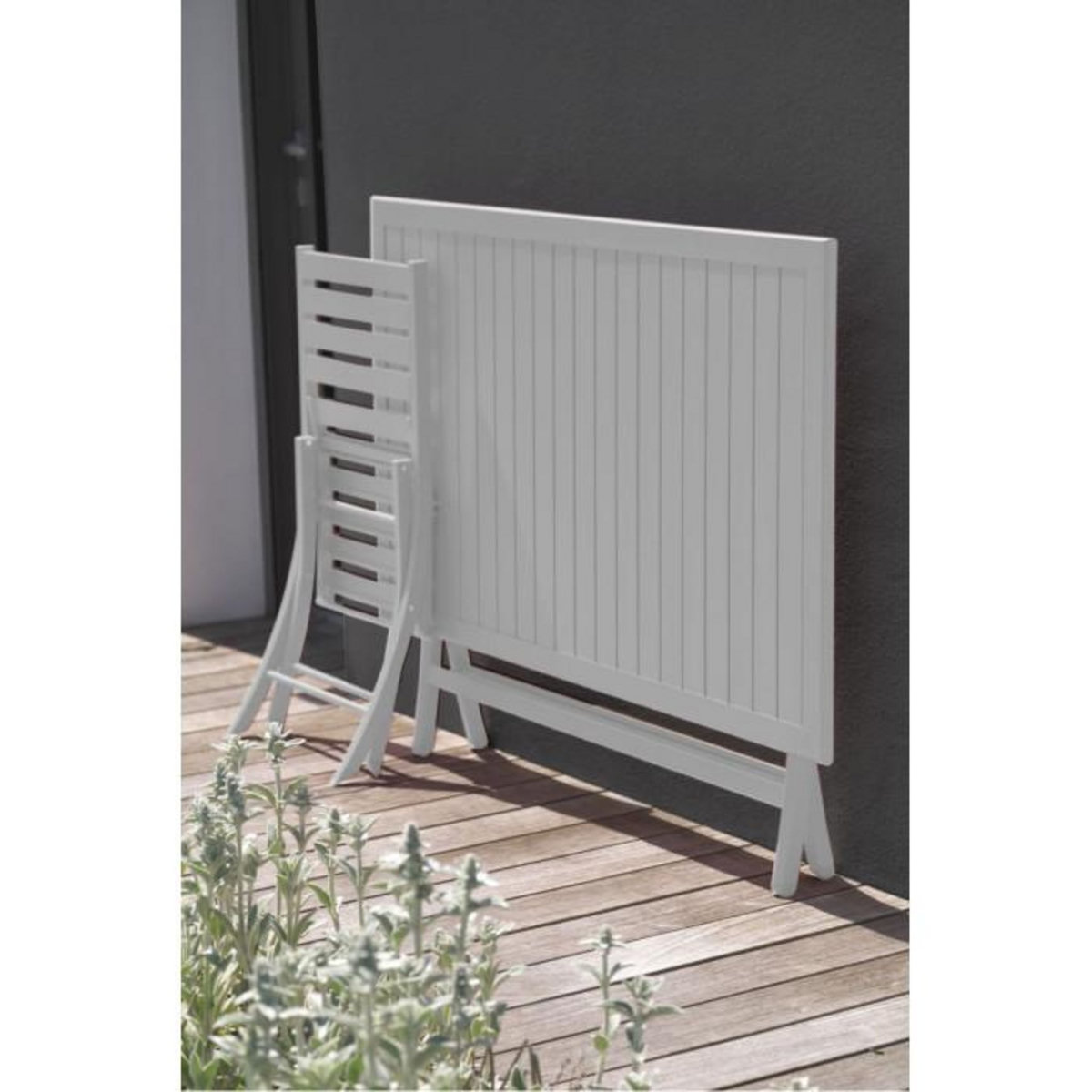 Paris Prix Table de Jardin Pliante  Marius  140cm Gris