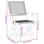 Voir la diapositive 6 : VIDAXL Chaises de jardin pliantes lot de 4 noir poly rotin bois massif
