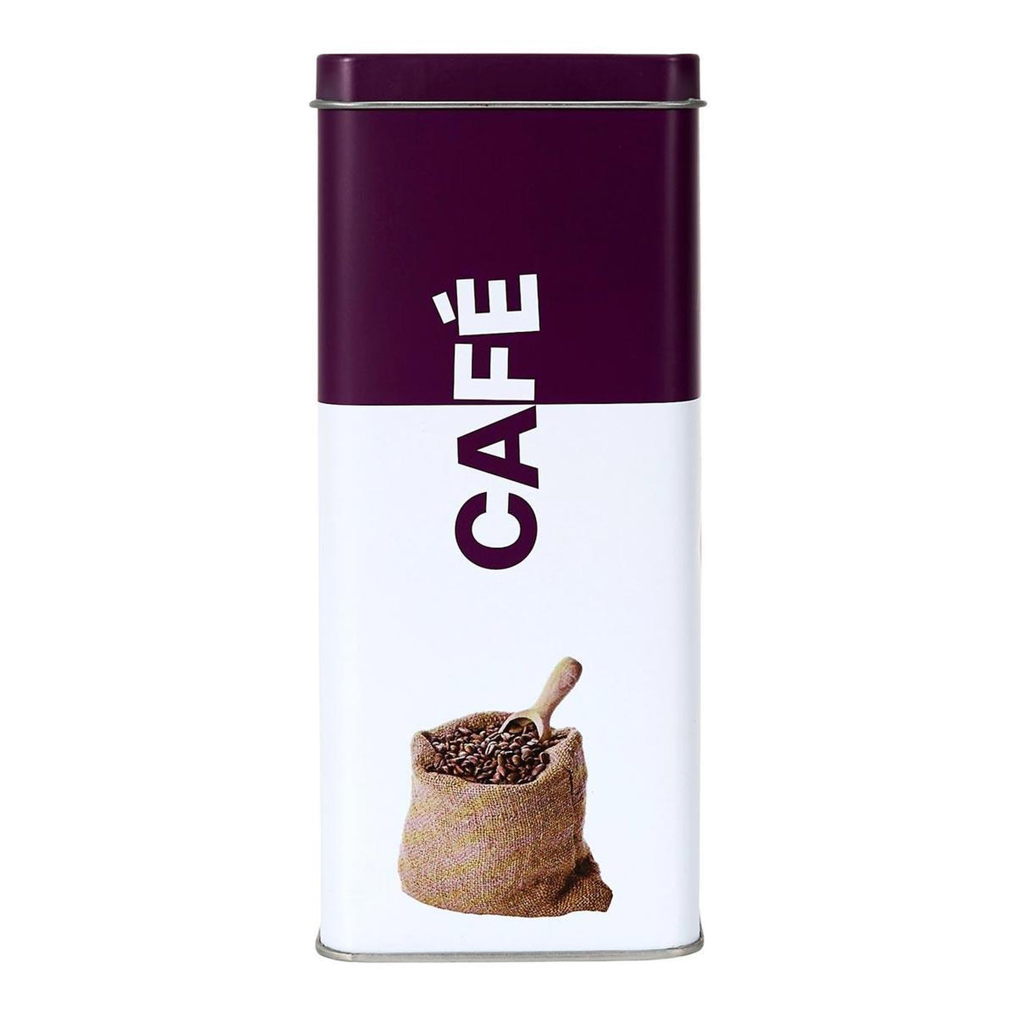Voir la diapositive 2 : COOK CONCEPT Boîte à café en métal  ludique  18cm violet