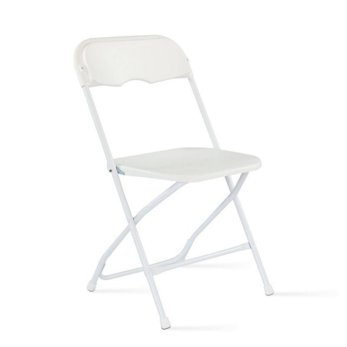 Ensemble table et chaises pliantes de jardin - 8 places 180cm - camping réception traiteur buffet - Blanc