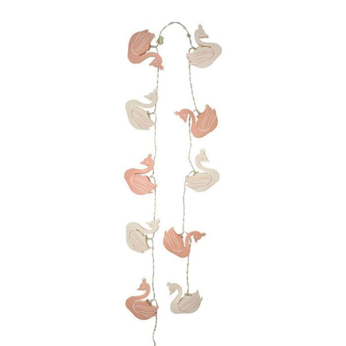 OSTARIA Guirlande LED cygne rose