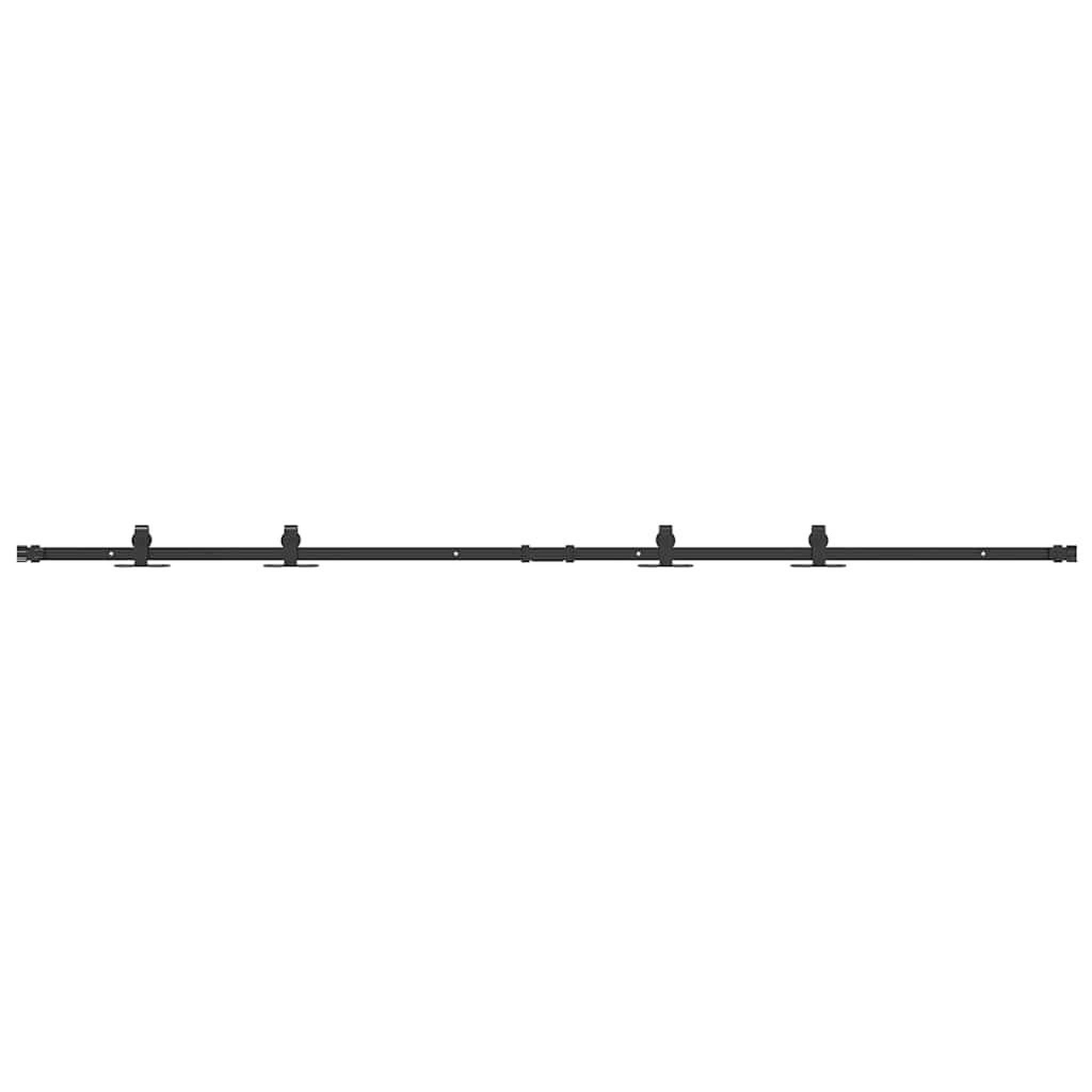 Voir la diapositive 2 : VIDAXL Kit de porte d'armoire coulissante 200 cm acier au carbone