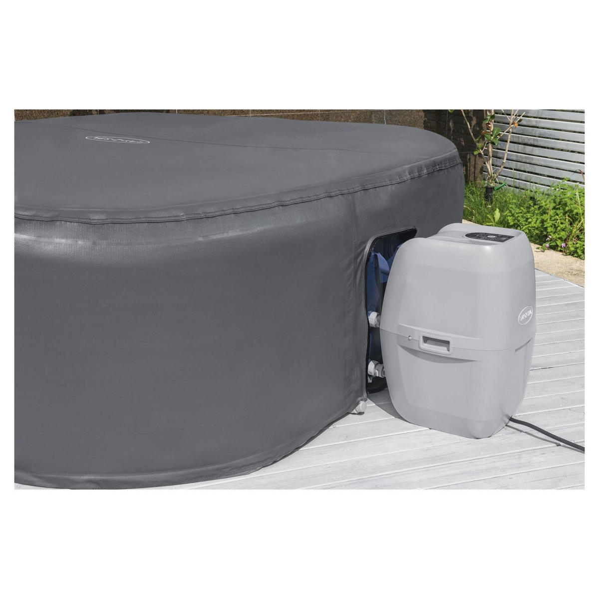 BESTWAY Couverture thermique pour spa carré - 180x180x71cm - Gris