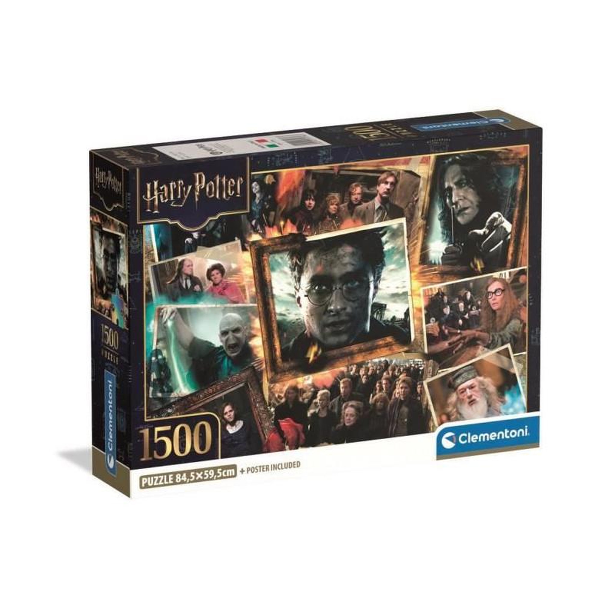 CLEMENTONI Puzzle 1500 pièces Harry Potter Compact – Clementoni