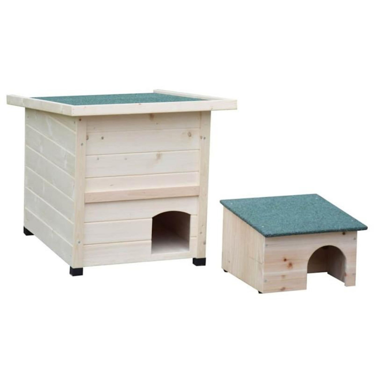 @Pet pet Maison hérisson XL 53x65x52cm bois blanc
