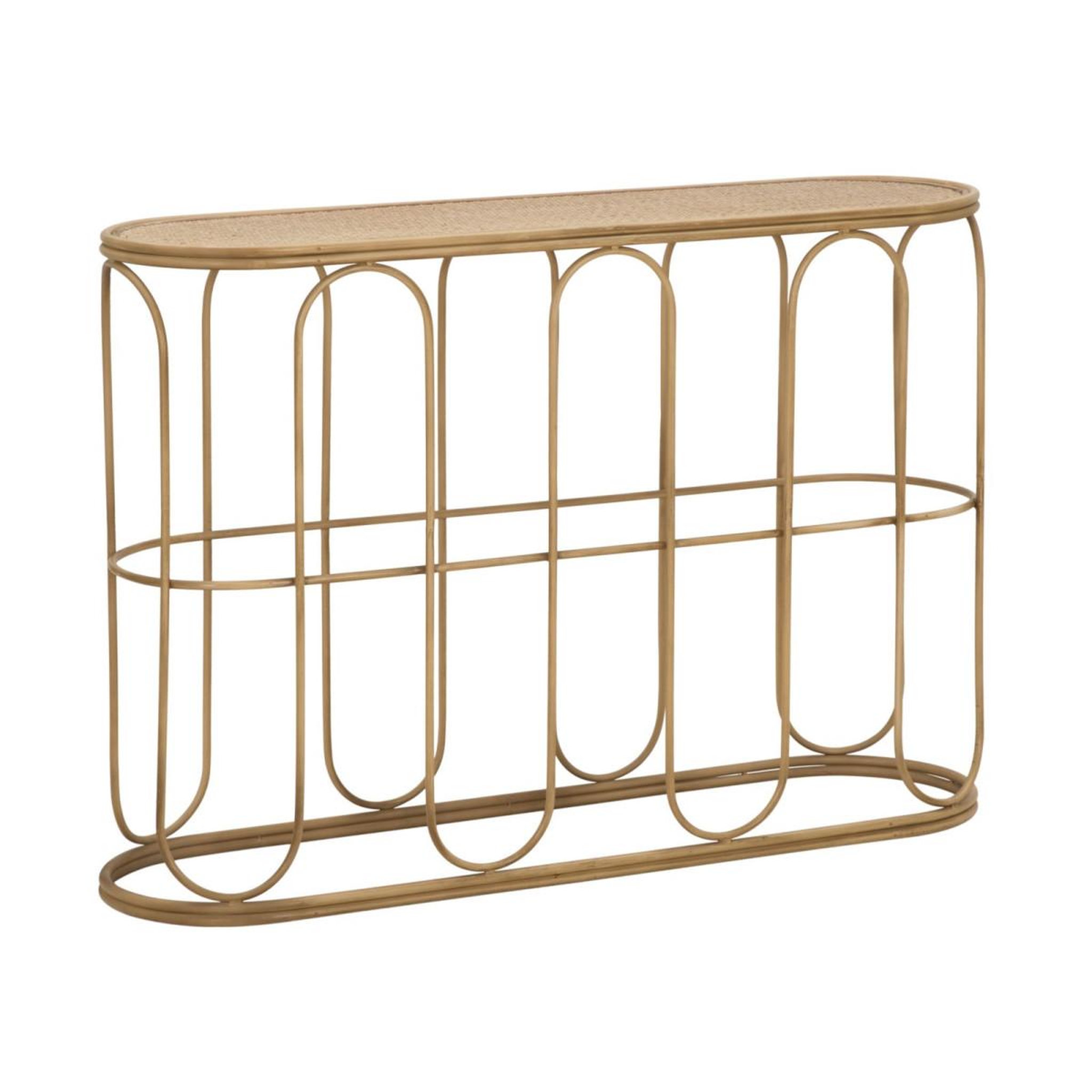 Paris Prix Console design en rotin  samui  110cm naturel