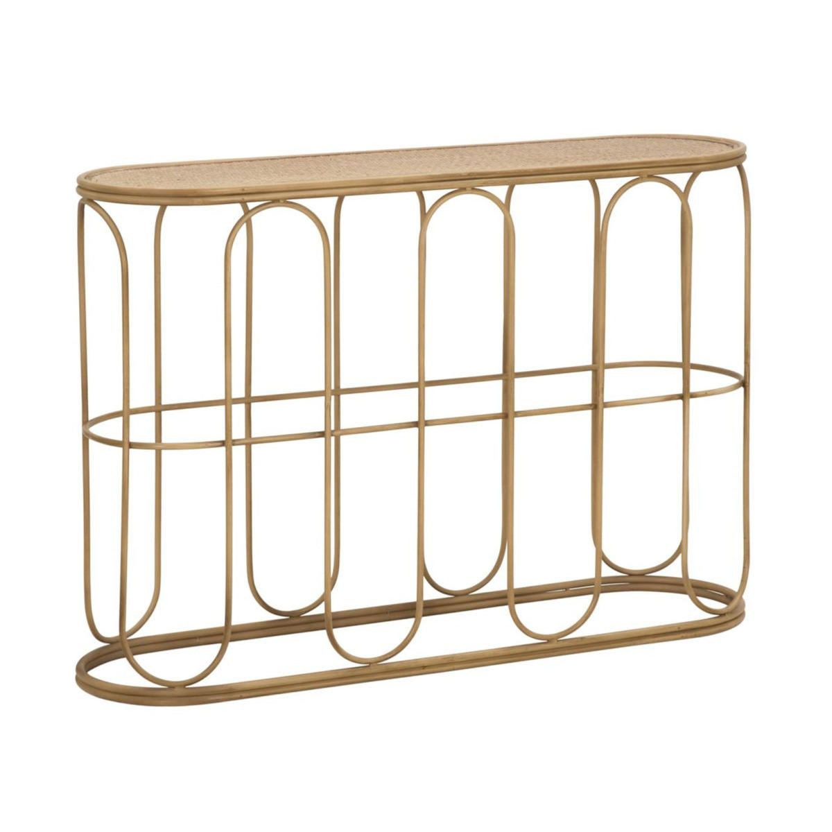 Paris Prix Console Design en Rotin  Samui  110cm Naturel