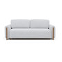 Voir la diapositive 5 : BEST MOBILIER Glendale - canapé droit 3 places - convertible avec coffre - en tissu bouclette