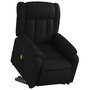 Voir la diapositive 3 : VIDAXL Fauteuil inclinable de massage Noir Similicuir