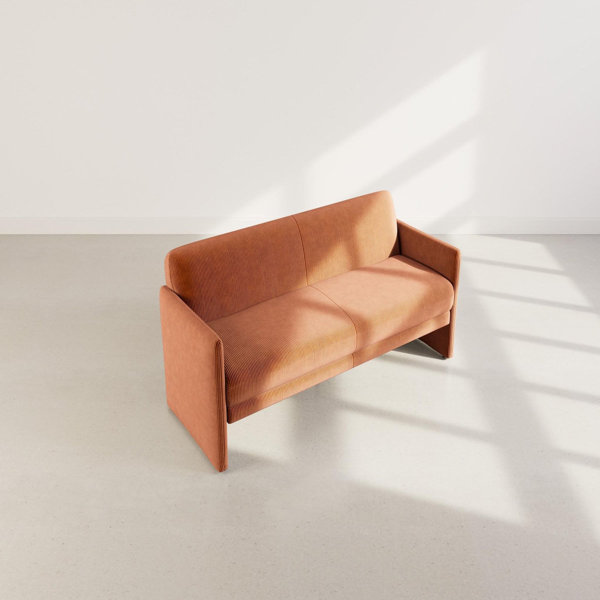 BEST MOBILIER Mathis - canapé convertible clic-clac 3 places en velours côtelé