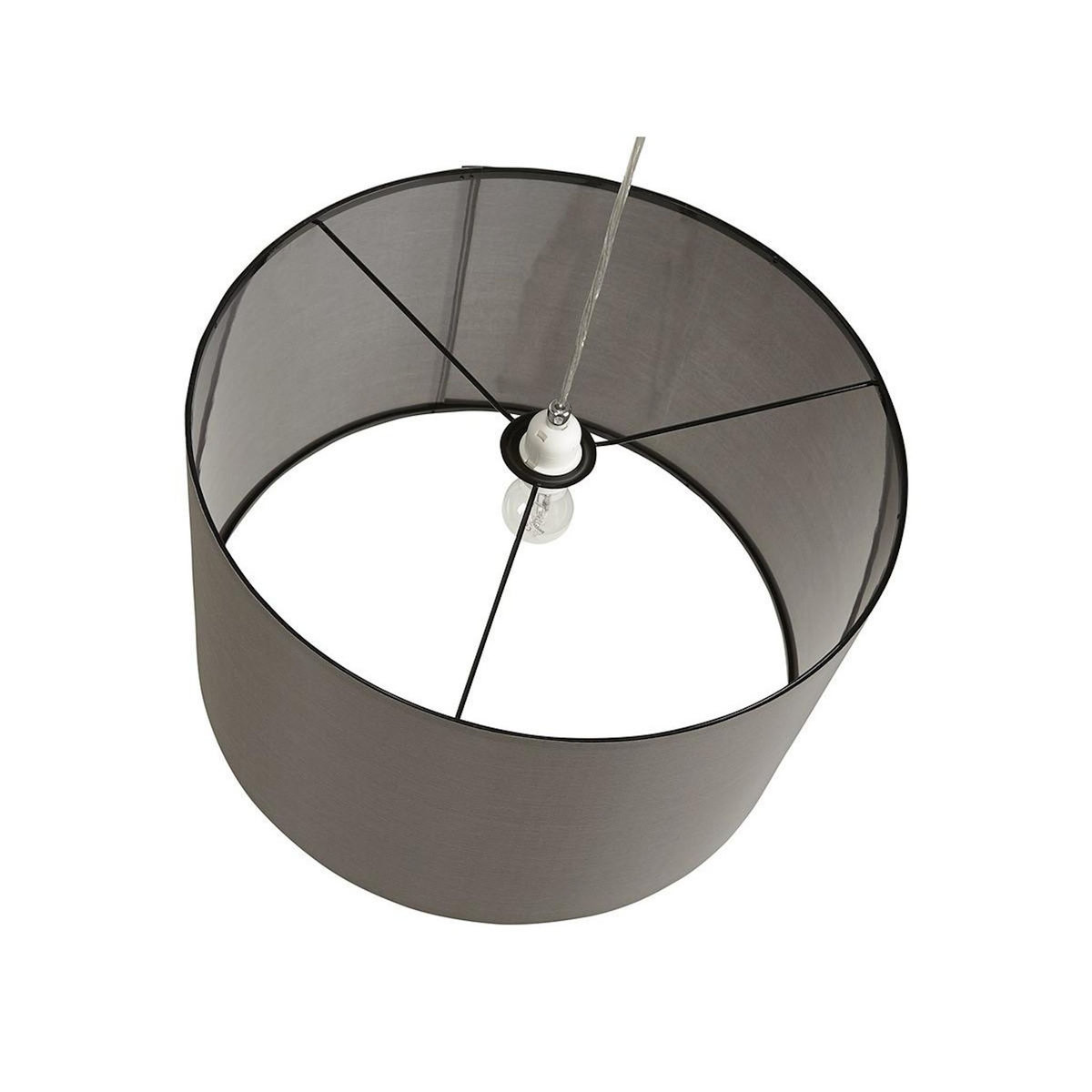 Paris Prix Lampe Suspension avec Abat-Jour  Fidelio  50cm Gris