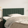 Voir la diapositive 1 : VIDAXL Tete de lit Vert fonce 100x5x78/88 cm Velours