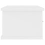Voir la diapositive 5 : VIDAXL Etagere murale et tiroirs Blanc 60x26x18,5 cm Bois d'ingenierie