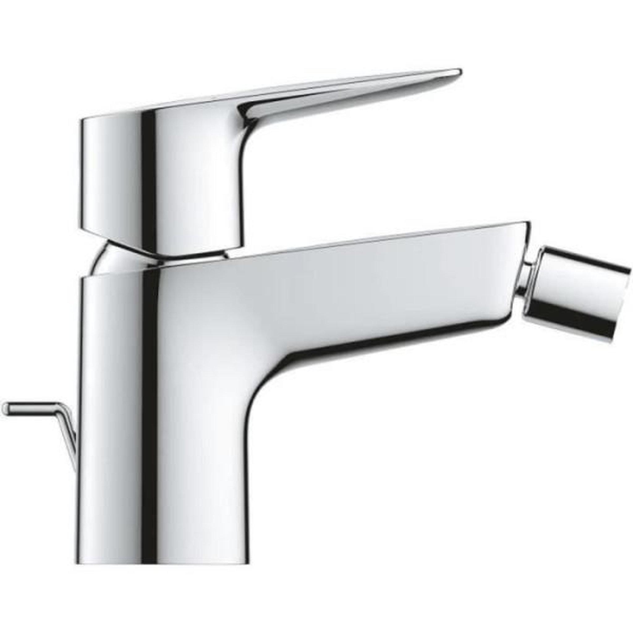 Voir la diapositive 2 : Grohe Mitigeur monocommande bidet grohe start edge - tirette de vidage - mousseur économique d'eau - chromé