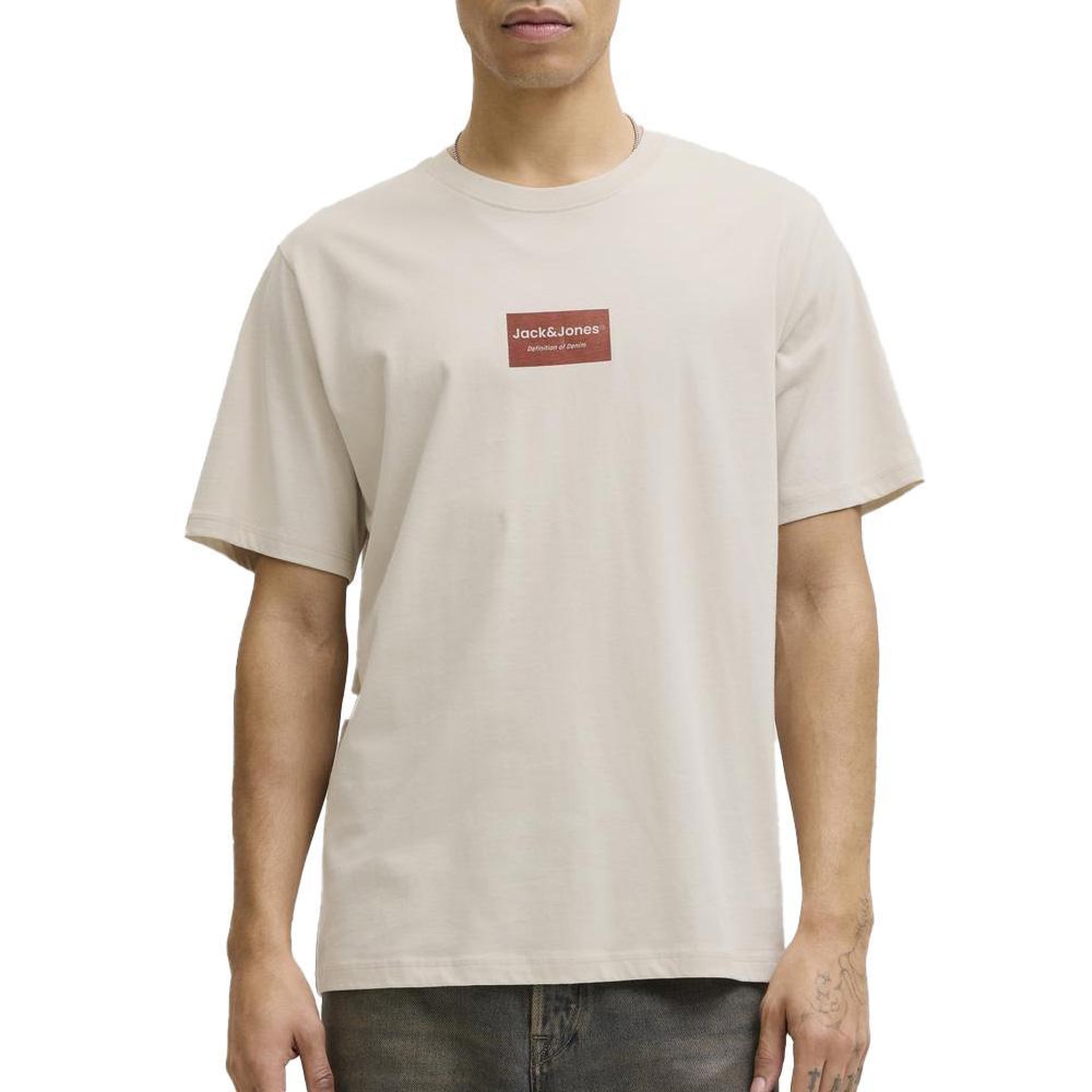 Jack & Jones T-Shirt Beige Homme Jack & Jones Jjfrank. Coloris disponibles : Beige