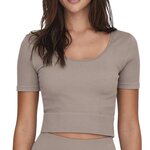Only Top Taupe Femme Only Jaia. Coloris disponibles : Beige