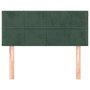 Voir la diapositive 3 : VIDAXL Tete de lit Vert fonce 90x5x78/88 cm Velours