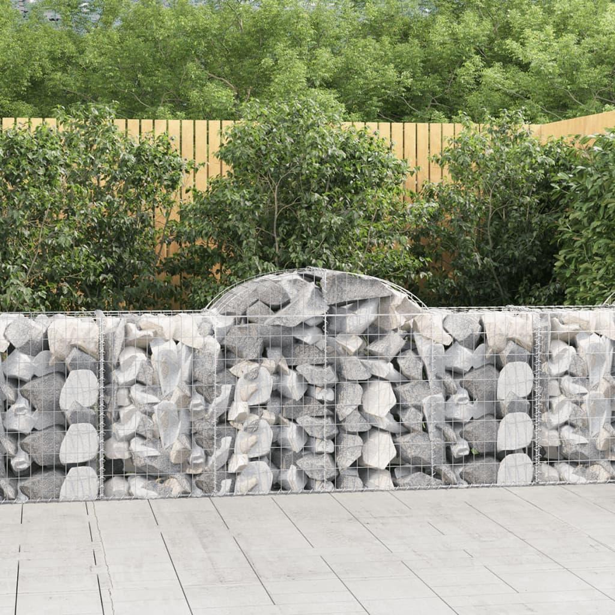 VIDAXL Paniers a gabions arques 11 pcs 200x50x80/100 cm Fer galvanise