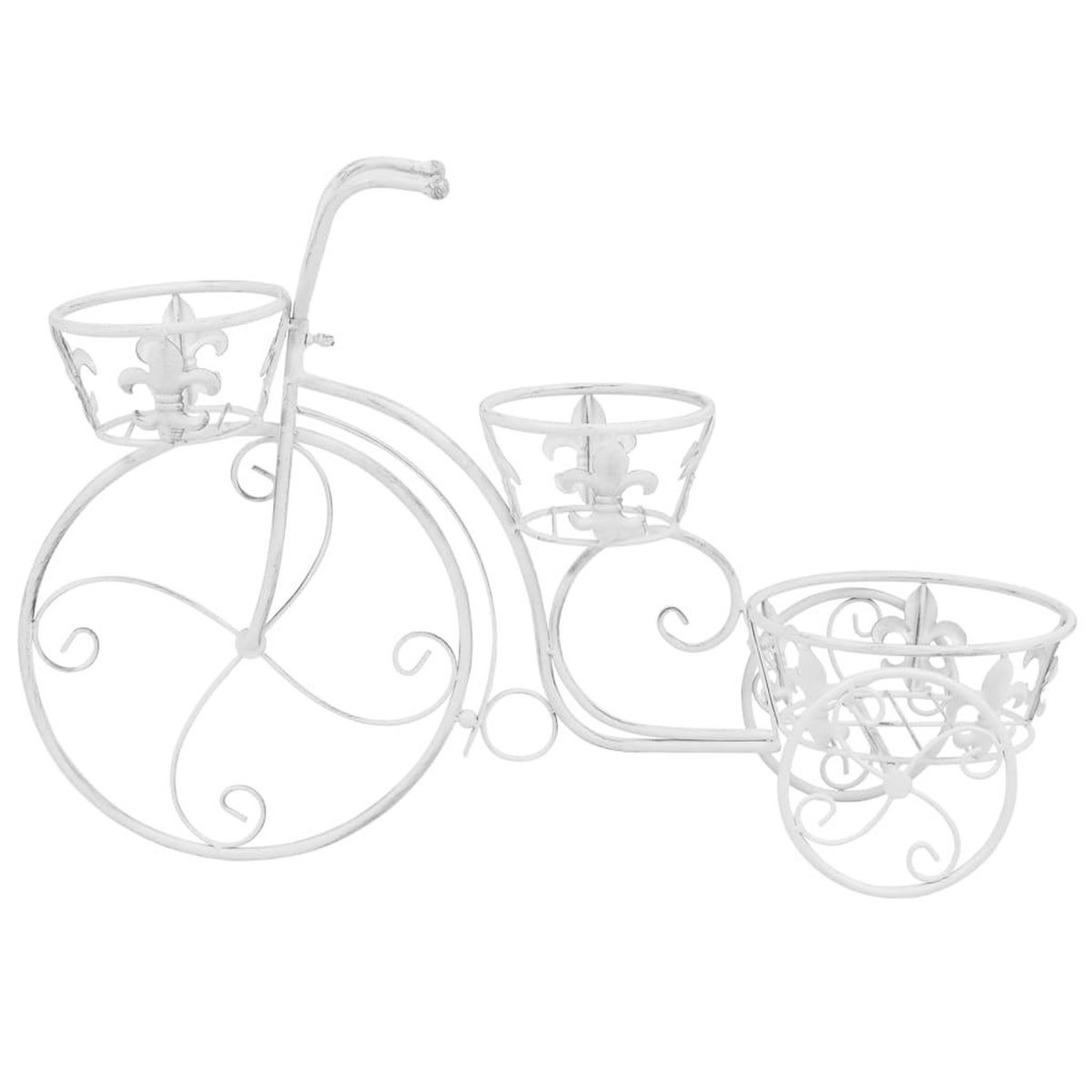 VIDAXL Support de plantes sous forme de velo Style vintage Metal