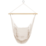 Voir la diapositive 6 : ID MARKET Fauteuil suspendu bohème 2 coussins écru design macramé
