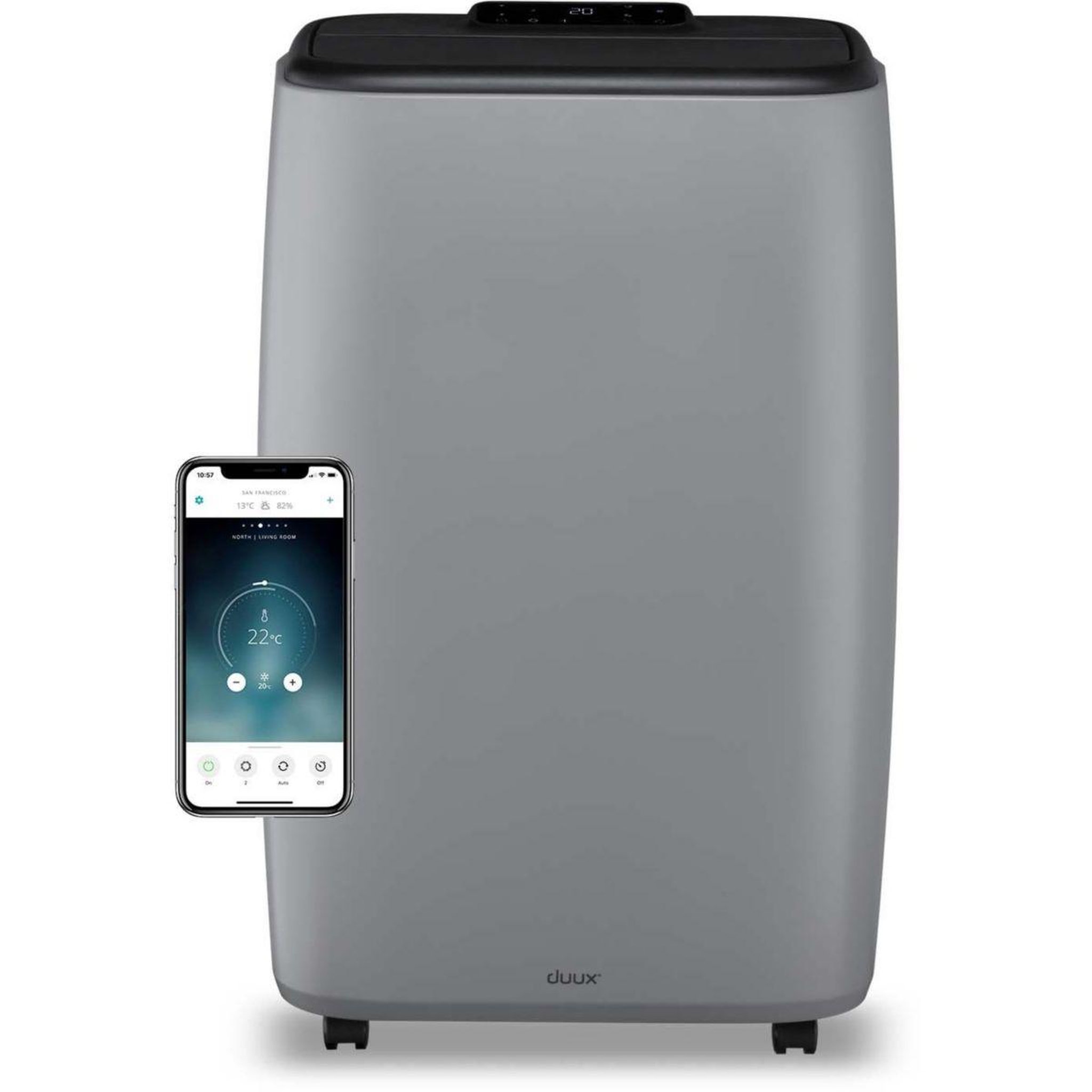 Voir la diapositive 1 : Duux Clim réversible connecté réversible 9000BTU North DXMA22