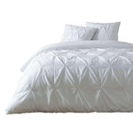 Douceur d'Intérieur Parure de lit LYNN - 100% coton. Coloris disponibles : Blanc