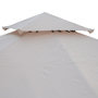 Voir la diapositive 6 : OUTSUNNY Toile de rechange pour pavillon tonnelle tente 3 x 3 m polyester haute densité 180 g/m² beige
