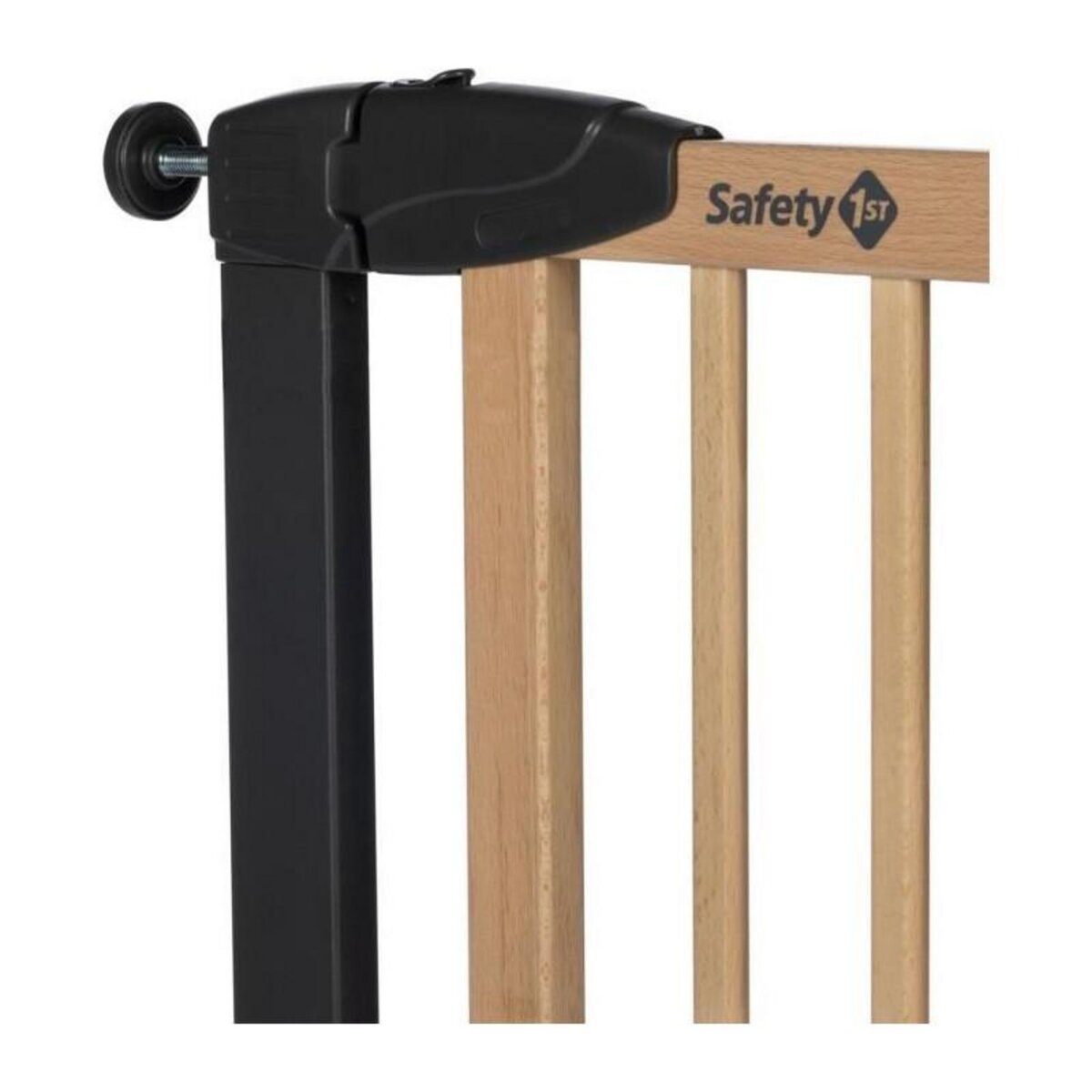 SAFETY FIRST SAFETY 1ST SIMPLY CLOSE WOOD & META, Pression, 73-80 cm (Max. 94cm), sans vis ni perçage, Ouverture d'une Main, Bois et Graphit