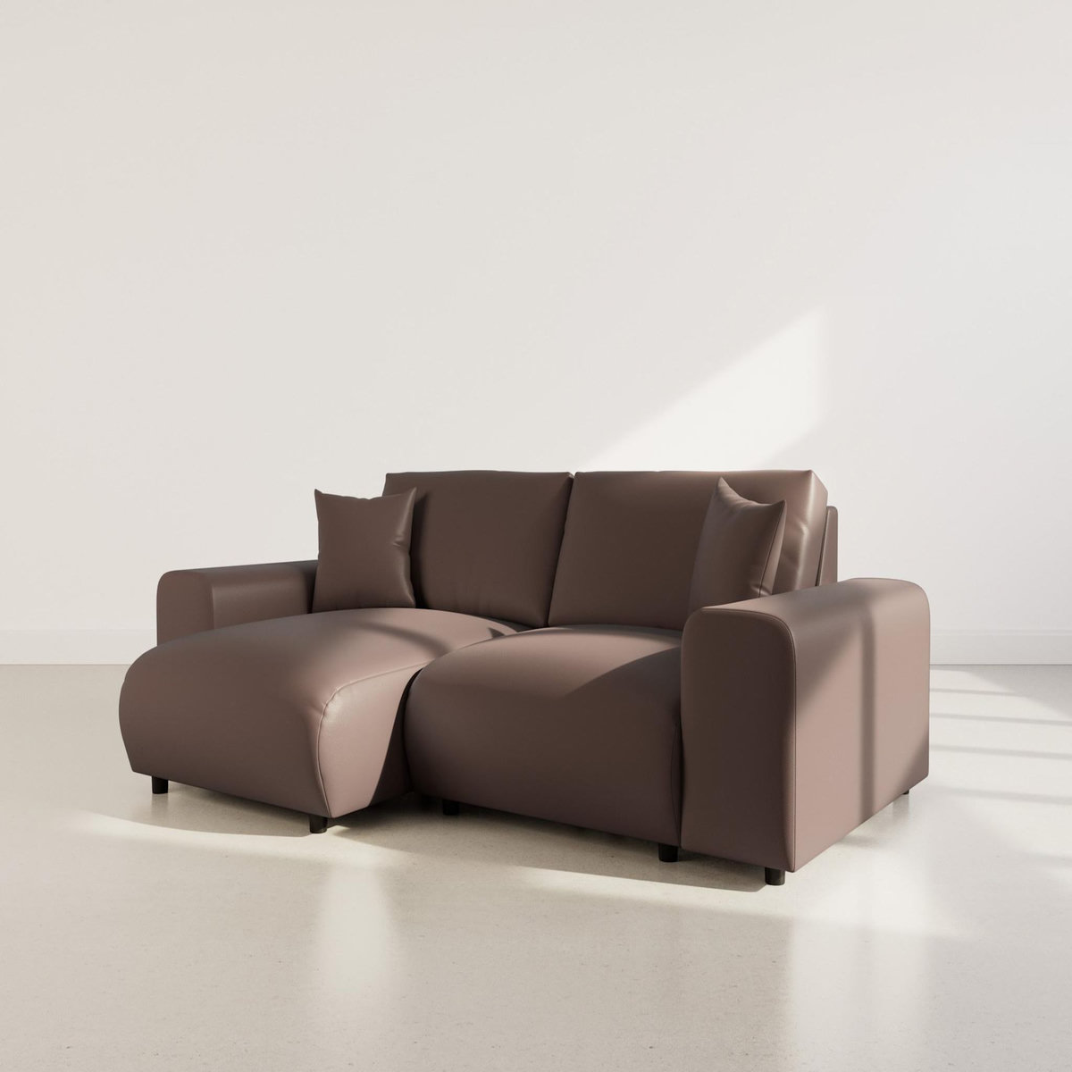 LISA DESIGN Garance - canapé d'angle réversible 4 places en simili