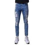 Project X Jean Skinny  Homme Project X Paris TU20017. Coloris disponibles : Bleu