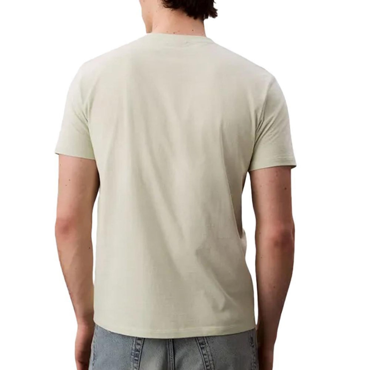 CALVIN KLEIN JEANS T-Shirt Vert Homme Calvin Klein Jeans Badge 30s Jersey-bright