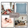 Voir la diapositive 3 : Les Ateliers du Linge Coussin imprime 100% polyester melly