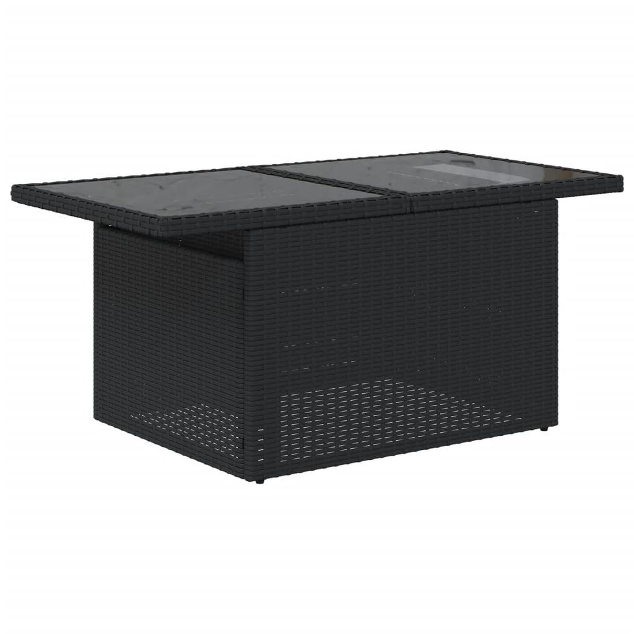 Voir la diapositive 5 : VIDAXL Salon de jardin 6 pcs avec coussins noir resine tressee