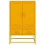 Voir la diapositive 4 : VIDAXL Buffet haut jaune moutarde 68x39x111,5 cm acier