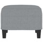 Voir la diapositive 4 : VIDAXL Repose-pied Gris clair 60x50x41 cm Tissu