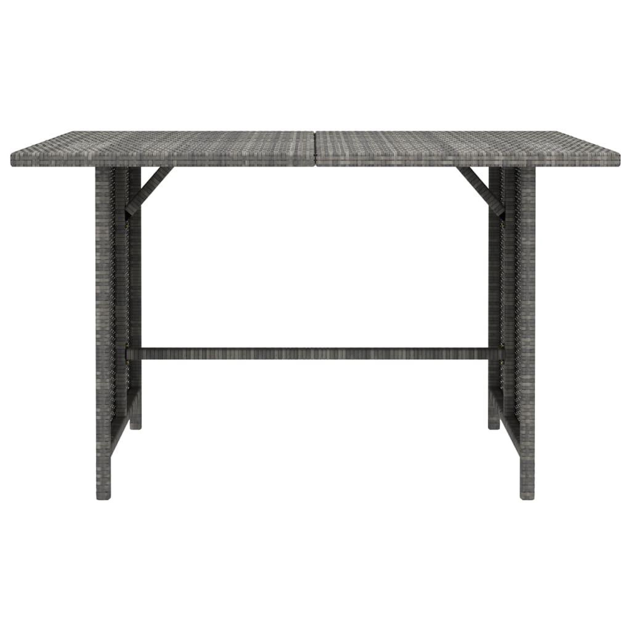 Voir la diapositive 4 : VIDAXL Salon de jardin 10 pcs avec coussins Resine tressee Gris