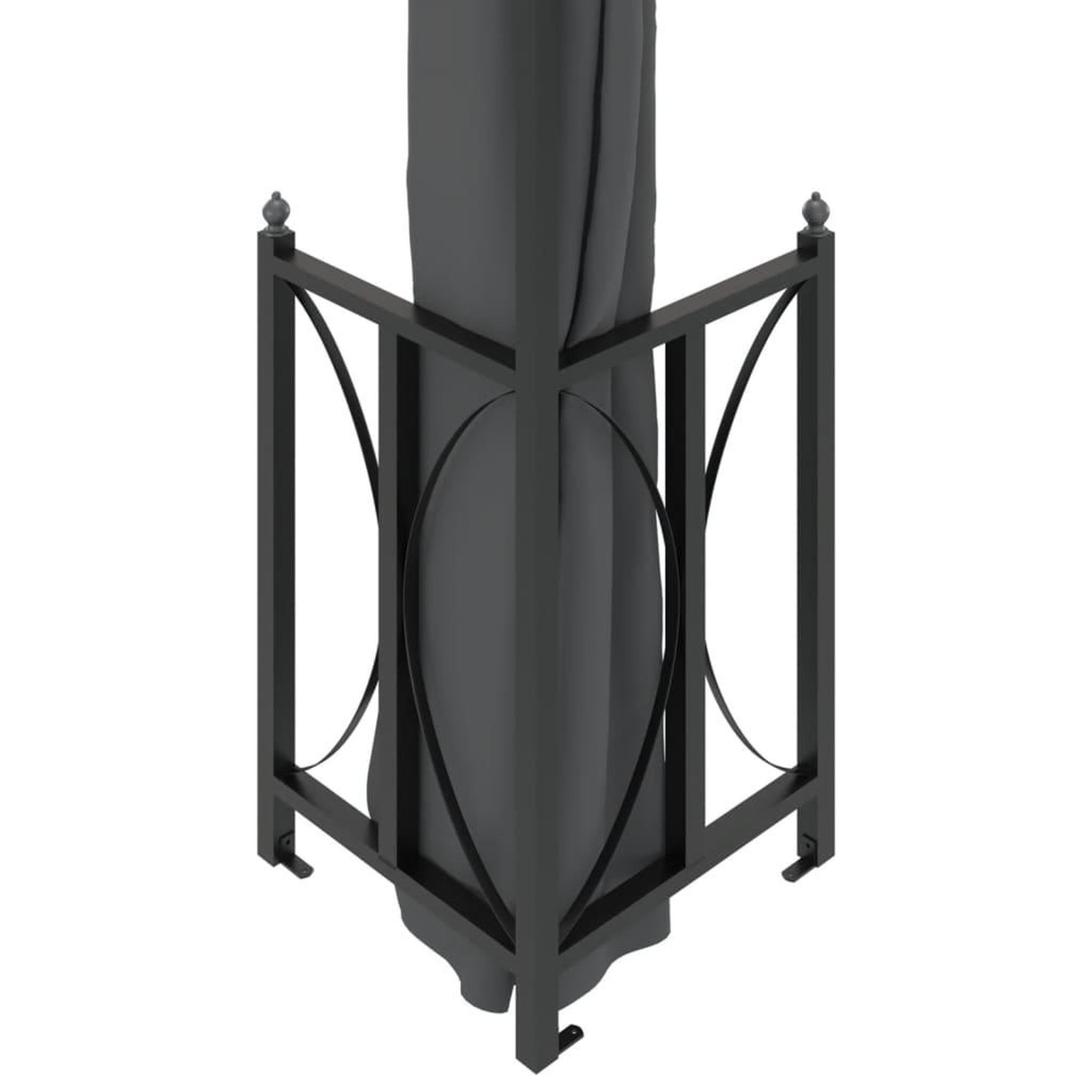 Voir la diapositive 5 : VIDAXL Tonnelle avec parois et toit double 3x3 m Anthracite