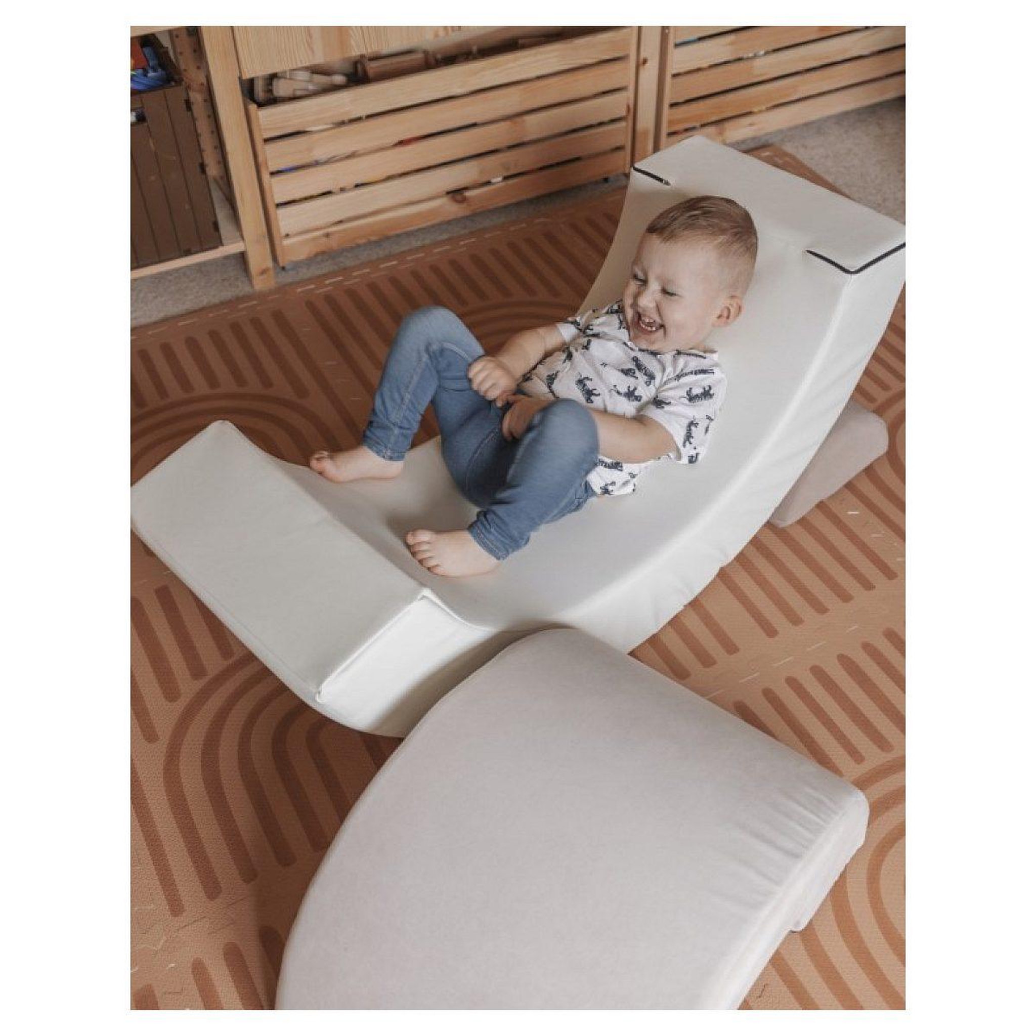 Voir la diapositive 2 : MONIO FOR KIDS Blocs mousse arc en ciel gris