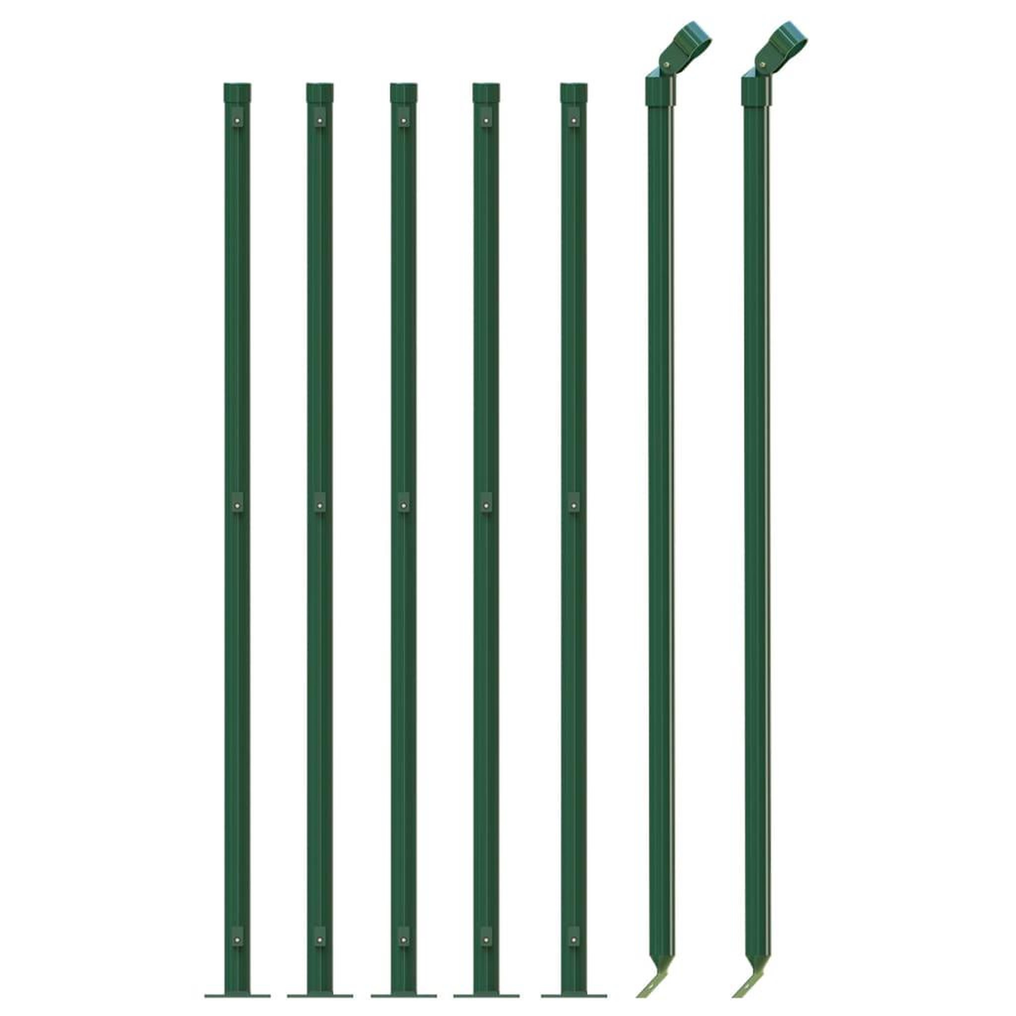 Voir la diapositive 3 : VIDAXL Cloture en treillis metallique avec bride vert 0,8x10 m