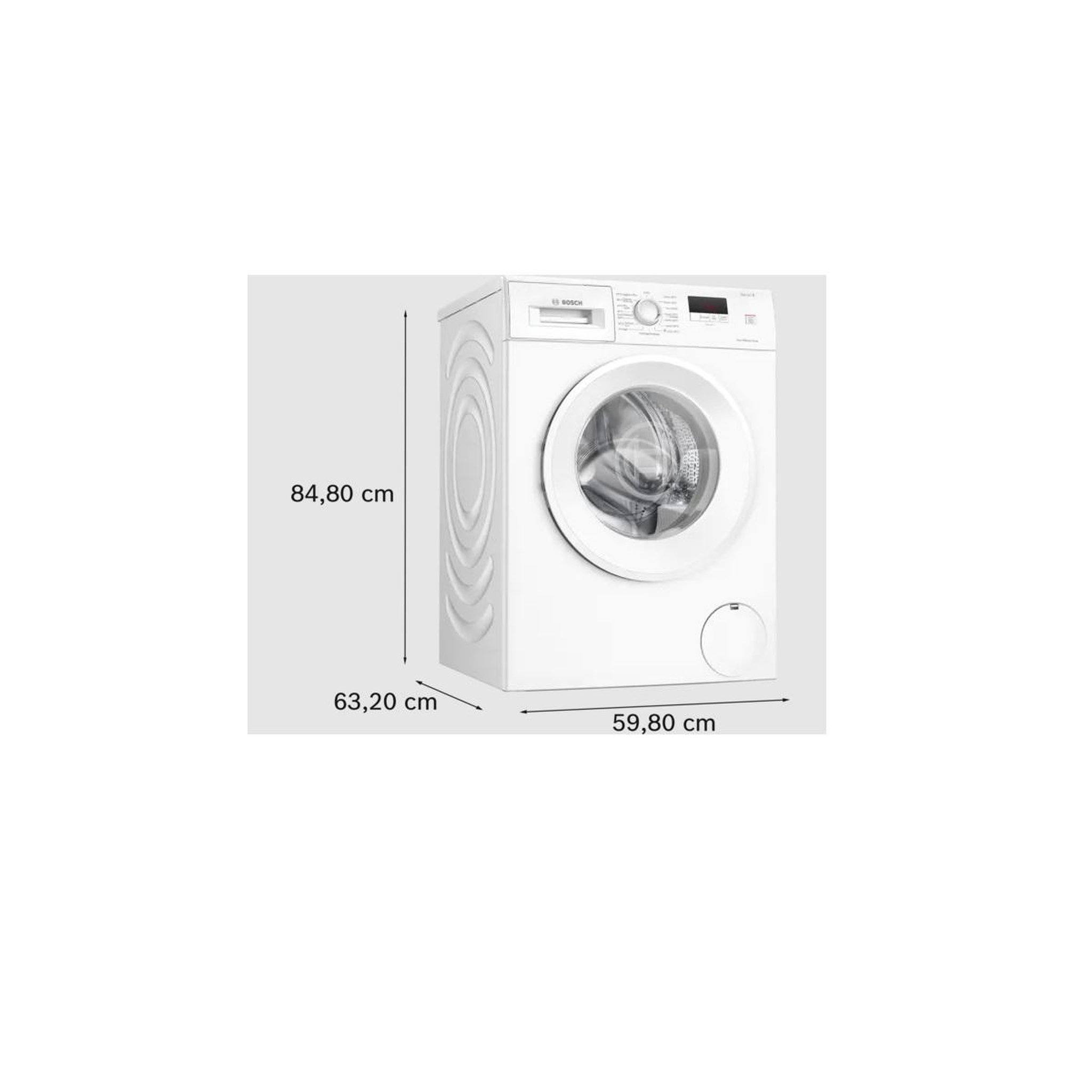 Voir la diapositive 4 : BOSCH Lave-linge frontal 8kg 1200 tours/min - wge03207fr