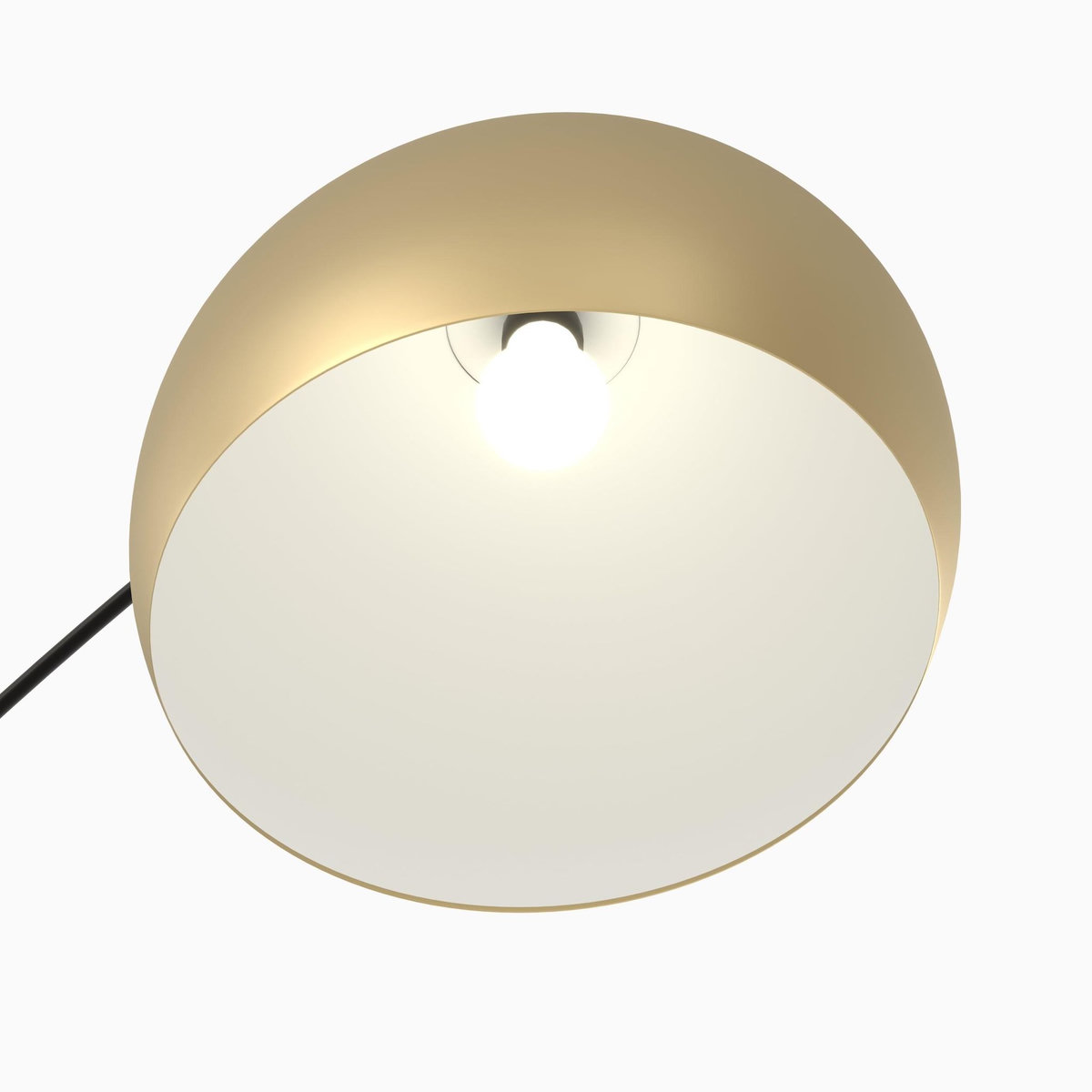 Rendez vous déco Lampadaire en métal couleur noir et laiton - Dinard