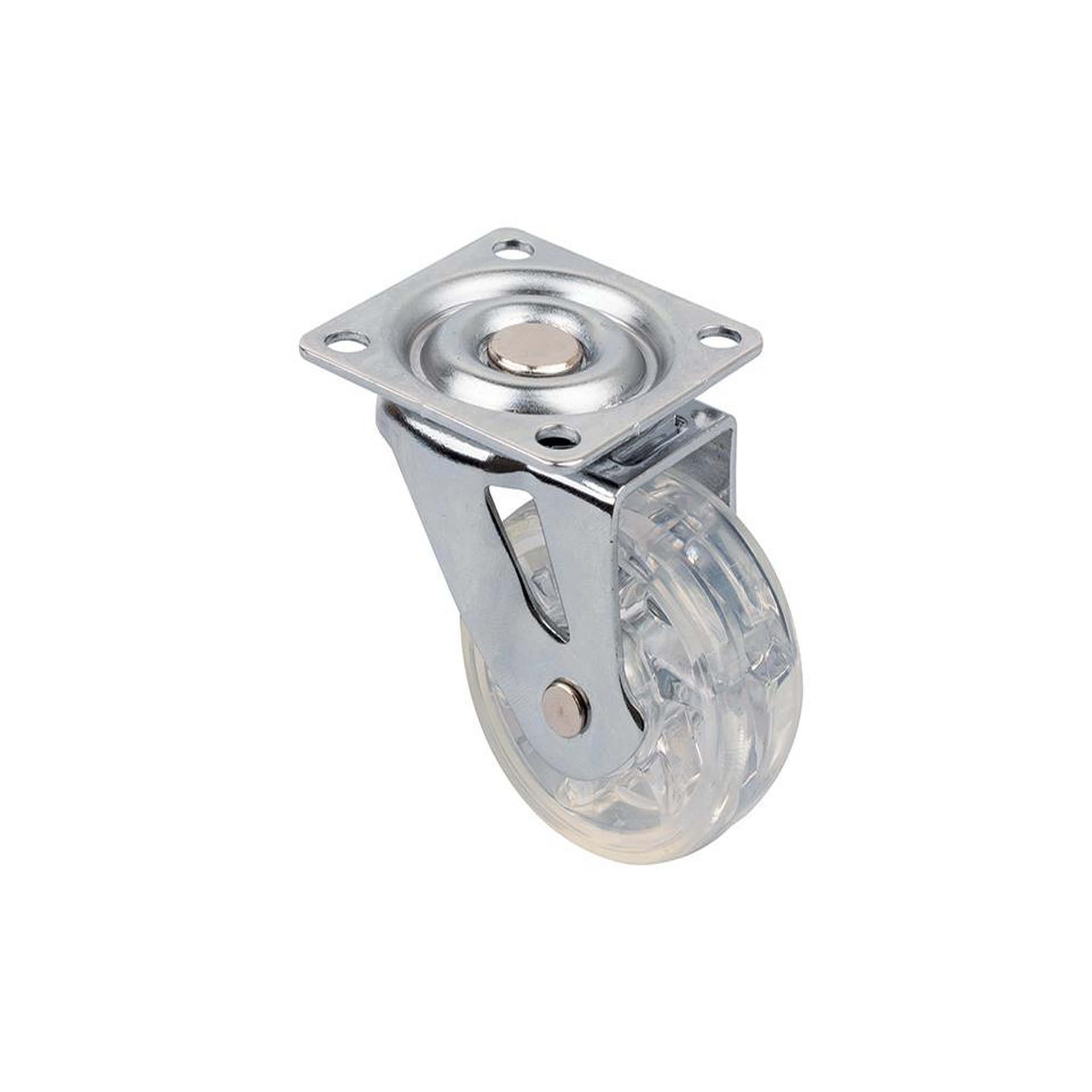 CENTRALE BRICO Roulette de meuble top o50mm transparent sans frein