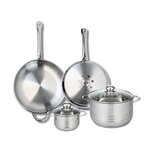 ELO Ensemble de 2 Poêles de cuisson 28 et 32 cm et 2 faitouts 14 et 24 cm Elo Profi Brillant