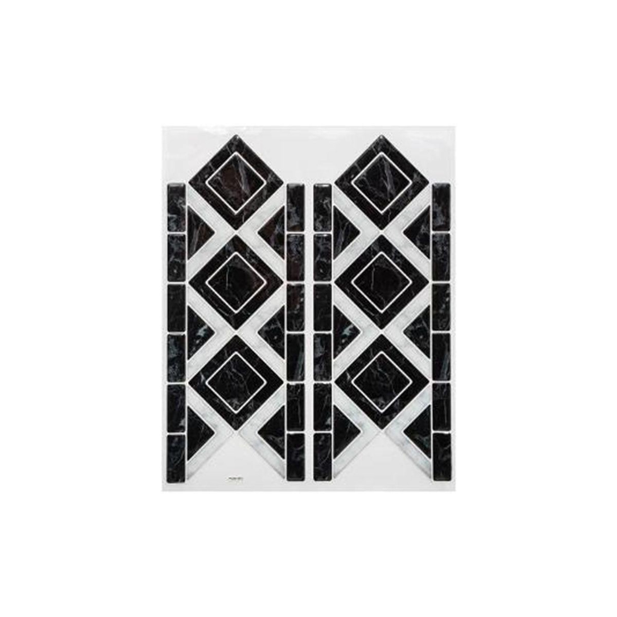 Stick'n Look Sticker carrelage  frise  12x30cm noir
