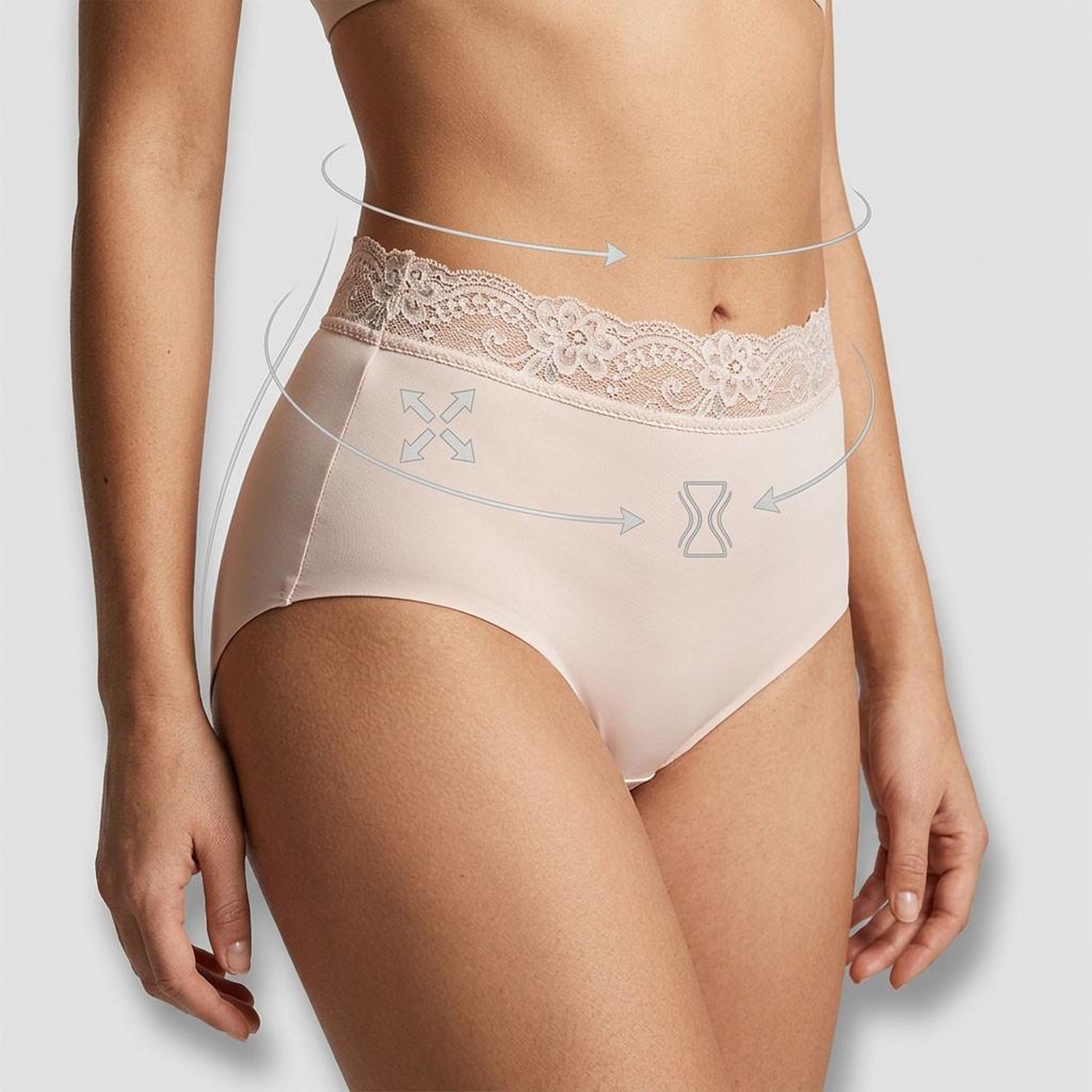 Voir la diapositive 6 : OZABI OZABI Pack de Culottes Femme Gainantes Dentelle Invisible – Lot de 4