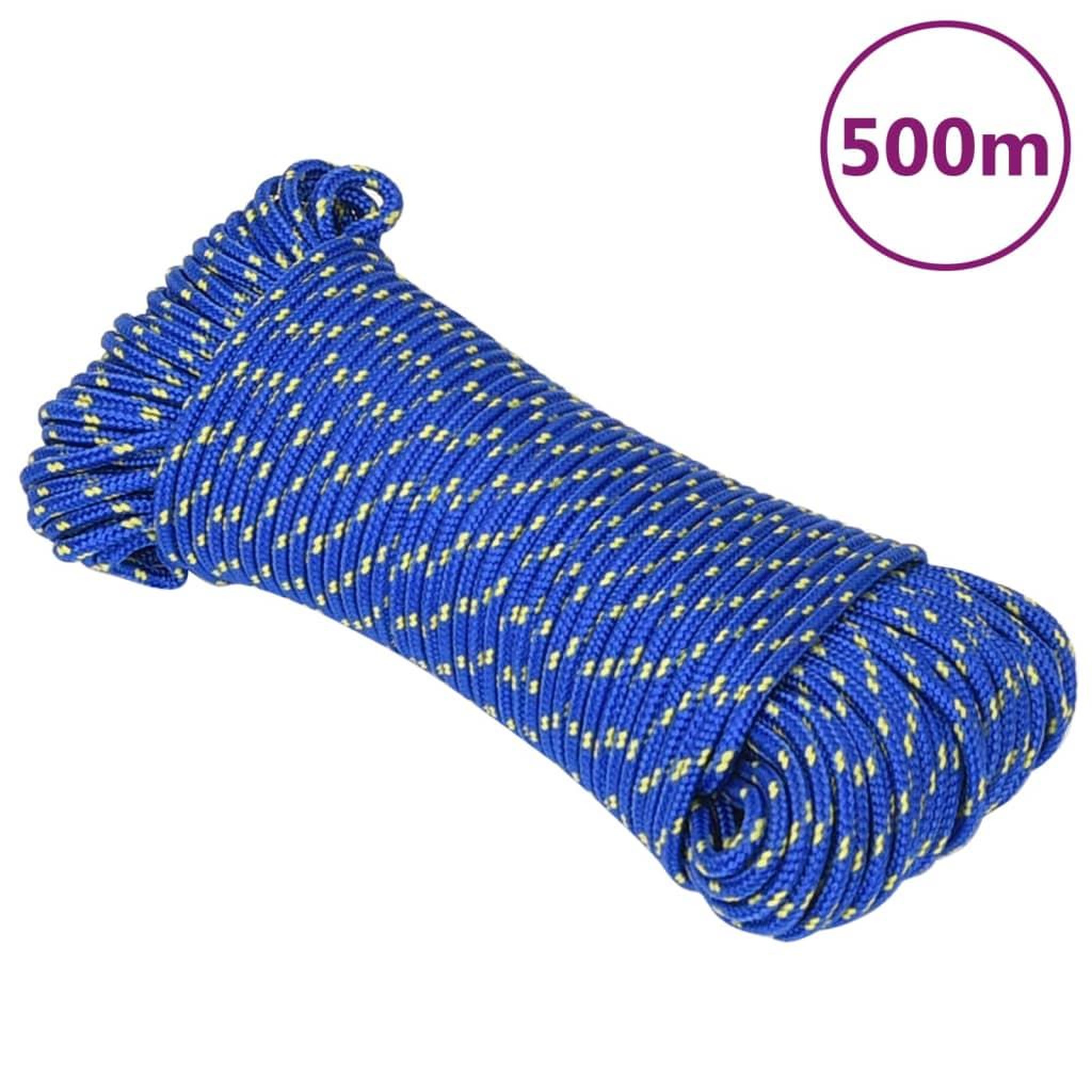 Voir la diapositive 1 : VIDAXL Corde de bateau Bleu 5 mm 500 m Polypropylene