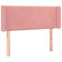 Voir la diapositive 3 : VIDAXL Tete de lit a LED Rose 93x16x78/88 cm Velours