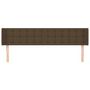 Voir la diapositive 3 : VIDAXL Tete de lit avec oreilles Marron Fonce 183x16x78/88 cm Tissu